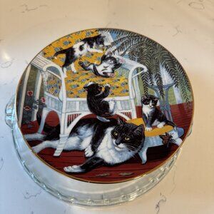 Country Kitties Series By Gre Gerardi “Just For The Fern Of It” Collectors Plate